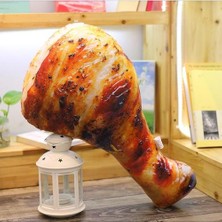 55CM3D Simülasyon Kızarmış Tavuk Bacak Yastık ve Amp;ev Dekoratif Gıda Yastığı ve Amp;canlı Peluş Doldurulmuş Oyuncak | Peluş Yastıklar (Yurt Dışından)