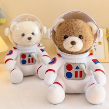 30CM Yaratıcı Uzay Ayı Peluş Oyuncaklar Beyaz Astronot Ayı Yumuşak Bebek Kızlar Peluş Sırt Çantası Güzel Ayı Kız Girlthant Hediye Için Güzel Ayı Oyuncaklar (Yurt Dışından)