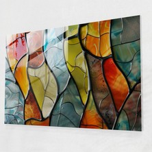 Painted Anarchy Minimalist Dokular Cam Sanatı - Soyut Sanat, Soyut Sanat, Cam Sanatı, Ev Dekorasyonu,