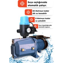 Dager JET100P Set Hidrofor Otomatik Su Pompası 1 Hp 1 Inç Seviye Kontrol Cihazı Otomatik Aç-Kapa Hidrofor Pompa - Hediye Setli