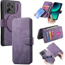 BDT Boutique Xiaomi 13T Mıknatıs Koruyucu Malzeme Için Flip Case Retro Kart Standı Cüzdan (Yurt Dışından)