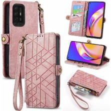 BDT Boutique Oppo A94 5g Için Flip Case/oppo 5z Darbeye Deri Kılıf Basit Flip (Yurt Dışından)