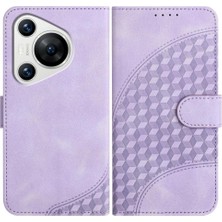 BDT Boutique Huawei Pura 70 Flip Iş Manyetik Kart Tutucu Geometrik Için Flip Case (Yurt Dışından)