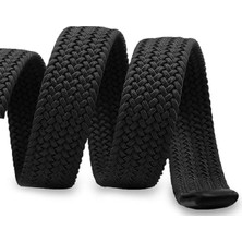 Derikem Ikil Elastik Örgü Kemer 3 5cm Siyah ve Yeşil Lastik Kemer Unisex 2 Adet