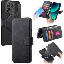 BDT Boutique Xiaomi 13T Mıknatıs Koruyucu Malzeme Için Flip Case Retro Kart Standı Cüzdan (Yurt Dışından)