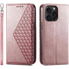 BDT Boutique IPhone 15 Için Flip Case Pro Max El Kayışı Standı Günlük Kullanım Eşkenar Dörtgen Şekli (Yurt Dışından)