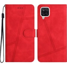 BDT Boutique Samsung Galaxy A12 Flip Folio Kart Yuvaları Için Flip Case Tutucu Manyetik Pu (Yurt Dışından)