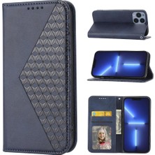 BDT Boutique IPhone 13 Için Flip Case Cüzdan Günlük Kullanım Standı Eşkenar Dörtgen Şekli El Kayışı (Yurt Dışından)