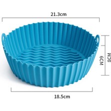 Qcuiil 8.5 Inç Hava Fritözleri Silikon Pot Yuvarlak Gömlekleri - Yeniden Kullanılabilir Hava Fritözleri Sepet Gömlekleri Aksesuarları Kırmızı (Yurt Dışından)