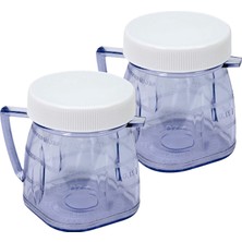 Qcuiil Oster Izer Için 2 Paket Yedek Parçalar 1 Bardak Mini Plastik Kavanozla Uyumlu Çoğu Blender Aksesuarları (Yurt Dışından)