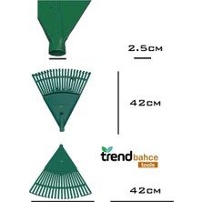 Trend Bahçe Plastik Yeşil Bahçe Tırmığı