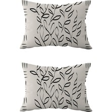 Evdek Çift Taraflı Dikdörtgen Kırlent Kılıf 2'li DS108