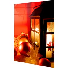 Binlerce Tablo Noel Süsleri ve Lamba Cam Tablo | Hediyelik, Dekoratif, Ofis, Mutfak