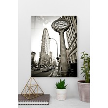 Binlerce Tablo Beşinci Cadde Flatiron Binası Cam Tablo | Hediyelik, Dekoratif, Ofis, Mutfak