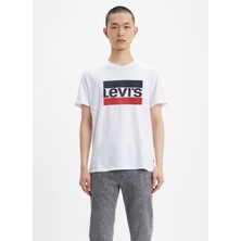 Levi's Levis Bisiklet Yaka Beyaz Erkek T-Shirt Beden: M