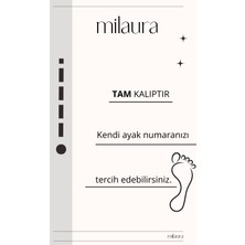 Milaura 20294 Kadın Yeşil  Topuklu Ayakkabı