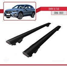 DBC Online Bmw X1 (F48) 2016-2022 Arası ile Uyumlu Hook Model Anahtar Kilitli Ara Atkı Tavan Barı Siyah