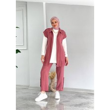 Yk Shopping Pembe Yelek Pantolon Sweet 3'lü Takım