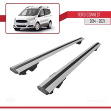 DBC Online Ford Connect 2014-2021 Arası ile Uyumlu Hook Model Anahtar Kilitli Ara Atkı Tavan Barı Gri