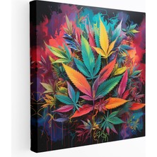 Painted Anarchy Ot Graffiti Kanvas Tablo - Ot, Kanvas Tablo, Kanvas Tablo, Ot, 30X30