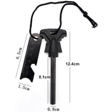 Valkyrie 8mm 8.5cm Magnezyum Ateş Başlatıcı Bar - %100 Katkısız Alüminyum Içermez Fire Starter