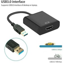 Hd 1080 P HDMI USB 3.0 Video Kablosu Adaptörü Dönüştürücü Fit Pc Dizüstü Hdtv LCD Tv (Yurt Dışından)