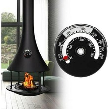 Manyetik Woodstove Boru Termometre Şömine Baca Brülör Isı Sıcaklık Ölçer (Yurt Dışından)