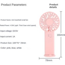 800 Mah Plastik El Fanı (Yurt Dışından)