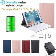 Qwert Apple iPad 10.2in 2019 Ayrılabilir Kablosuz Bluetooth Klavye Tablet Evrensel Bluetooth Klavye Kılıfı Günü | Klavyeler (Siyah) (Yurt Dışından)