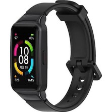 Huawei Band 6 / Honor Band 6 Için Evrensel Nefes Alabilen Silikon Yedek Kayış Kordonlu Saat (Yurt Dışından)