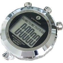 Lüks 1/100 Ikinci Centisecond Stopwatch Elektrolizle Tam Metal 2 Lap Bölünmüş Bellek Spor Chronograph Kronometre Alarm Ipi (Yurt Dışından)