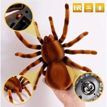 Elektronik Pet Uzaktan Kumanda Simülasyonu Tarantula Gözler Parlatıcı Akıllı Siyah Örümcek Cadılar Bayramı Rc Tricky Prank Korkunç Oyuncak Hediye | Gags ve Amp; Amp;pratik Şakalar (Yurt Dışından)