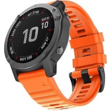 Garmin Fenix 6/6 Pro Fenix 5/5 Pro 22MM, Silika Jel - Turuncu ile Uyumlu Izle Band (Yurt Dışından)