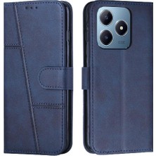 YH Market Realme C61 Yan Toka Tam Koruma Kartı Ekleme Pu Için Flip Case (Yurt Dışından)