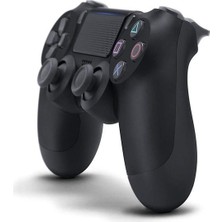 Yüksek Uyumluluklu Dualshock 4 V2 - Ps4 Için Siyah Kablosuz Kumanda - Jet Siyah (Yurt Dışından)