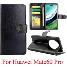 YH Market Huawei Mate 60 Pro Için Flip Case Manyetik Kapatma Darbeye Kart Tutucu (Yurt Dışından)