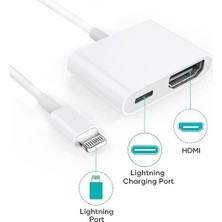 HDMI Adaptörü, Iphone 1080P Lightning Dijital Av Adaptörü Için HDMI Adaptörü, Iphone ve Ipa Için HDMI Sync Ekran HDMI Konektörü (Yurt Dışından)