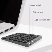 Bluetooth Sayısal Tuş Takımı Kablosuz Taşınabilir Klavye Alüminyum Alaşım Kapak Için iPad Android Windows Telefon MacBook Tablet | Klavyeler (Yurt Dışından)