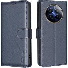 YH Market Realme 12 Pro 5g Için Flip Case Cüzdan Rfıd Engelleme Pu Deri Kart Tutucu (Yurt Dışından)