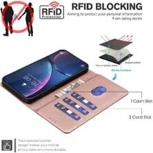 YH Market Oppo Oppo 11F 5g Rfıd Engelleme Kart Tutucu Kickstand Pu Için Flip Case (Yurt Dışından)