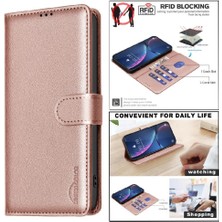 YH Market Oppo Oppo 11F 5g Rfıd Engelleme Kart Tutucu Kickstand Pu Için Flip Case (Yurt Dışından)