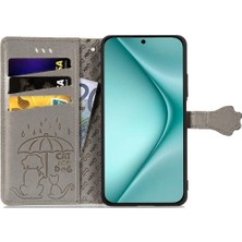 YH Market Huawei Pura 70 Pro Için Flip Case Kısa Kayış Karikatür Hayvanlar Darbeye (Yurt Dışından)