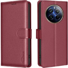 YH Market Realme 12 Pro 5g Için Flip Case Cüzdan Rfıd Engelleme Pu Deri Kart Tutucu (Yurt Dışından)