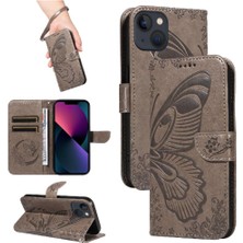 YH Market Kredi Kartı Yuvası ile IPhone 14 Için Flip Case Ayrılabilir El Kayışı Yüksek (Yurt Dışından)