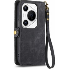 YH Market Huawei Pura 70 Pro Için Flip Case Darbeye Deri Kılıf Cüzdan Çevirin (Yurt Dışından)