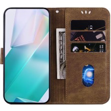 YH Market Xiaomi Poco F6 Pro Kart Cep Flip Folio Kabartmalı Sevimli Kaplan (Yurt Dışından)