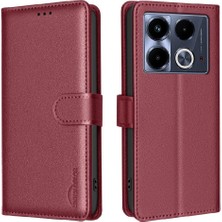 YH Market Infinix Not 40 4g Rfıd Engelleme Kart Tutucu Kickstand Pu Için Flip Case (Yurt Dışından)