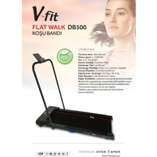 Voit Vfit V-Fit DB500 Ultra Slim Enerji Tasarruflu Sessiz Uzaktan Kumandalı Bluetoothlu Koşu ve Yürüyüş Bandı