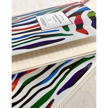 Kağıt Gemi Dükkan Zebra Desenli Çizgili 40 Yaprak  Defter / Notebook / Okul Defteri