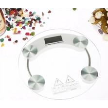Hobimtek Dijital Terazi LCD Ekran Temperli Cam Banyo Baskülü Vücut Tartısı Kilo Ölçer 180 kg Hassas